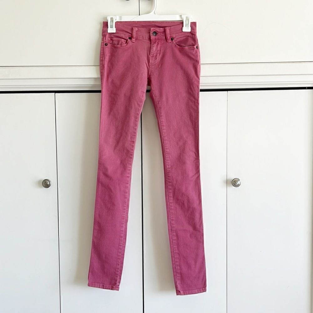 Ksubi Super Skinny Aged Pink Low Rise Pants